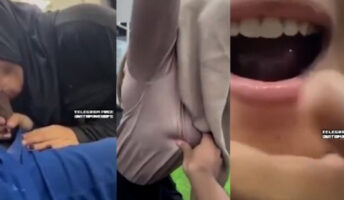 Usilin Pacar Habis Ngegym Sepong Telen Peju Jilbab Sport